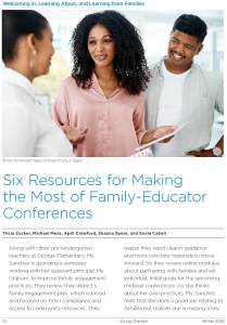 Six Resources For Making The Most Of Family-Educator Conferences ...