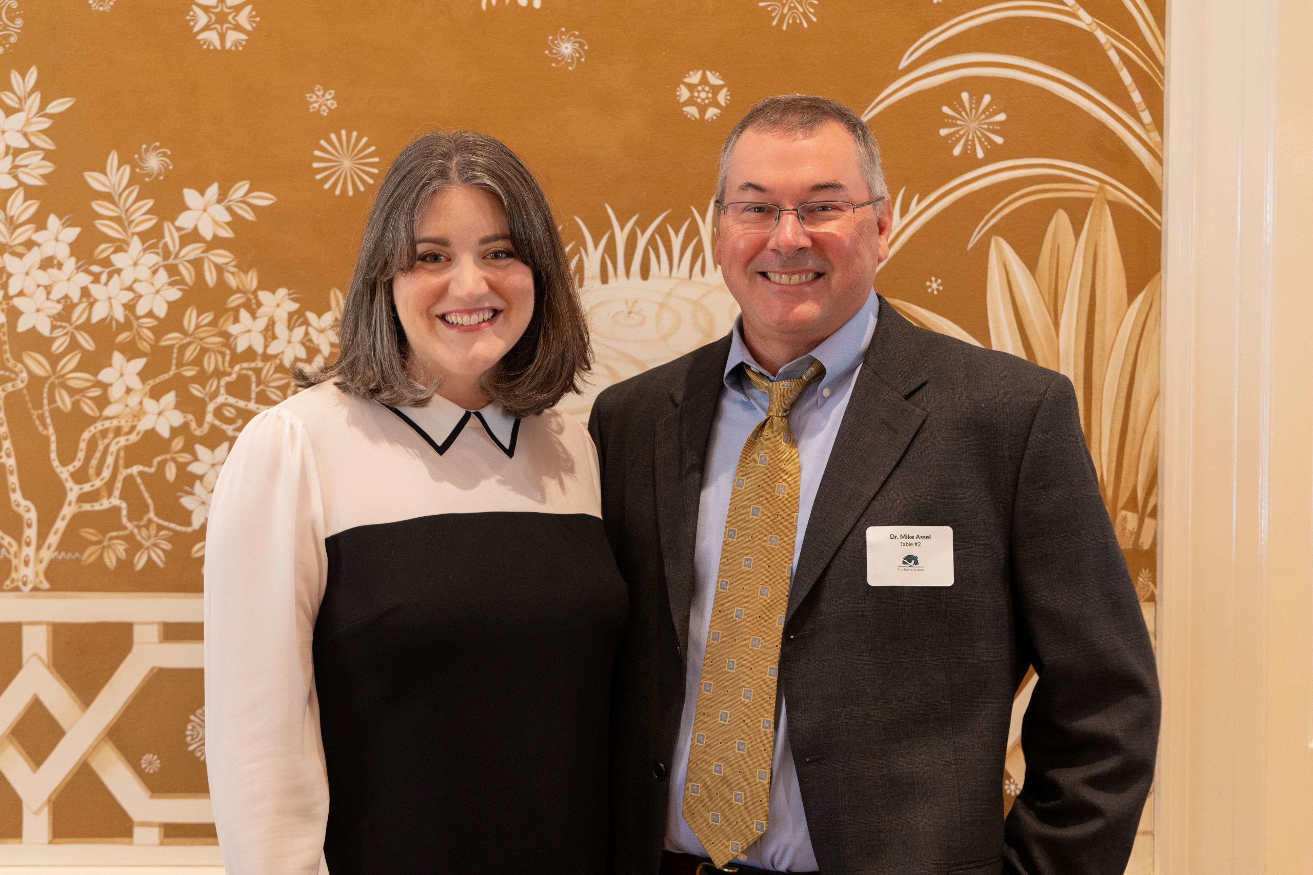 Michael Assel, PhD, with the head of The Parish School